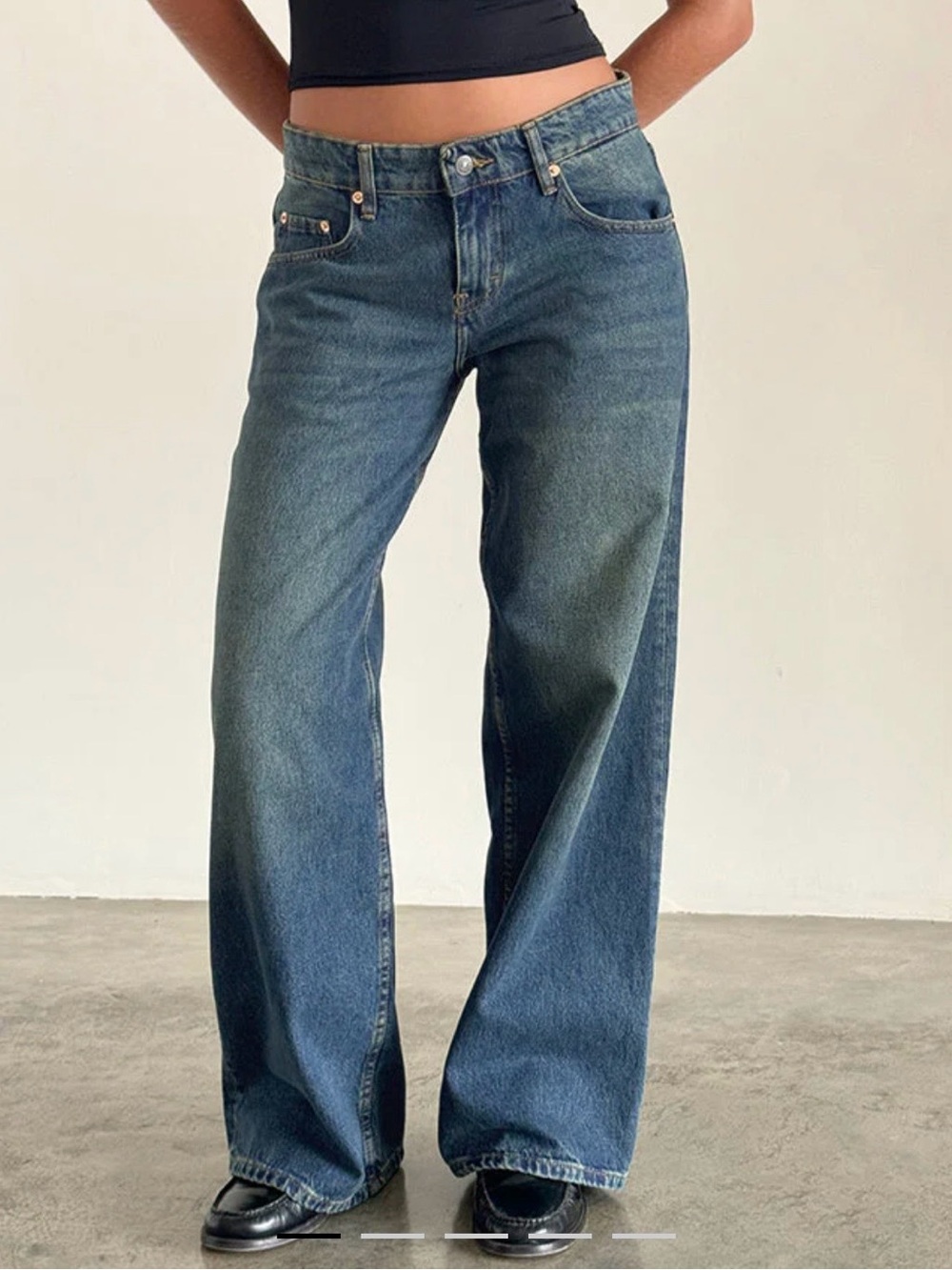 Motel low rise straight jeans size 26 - Picture 5 of 5